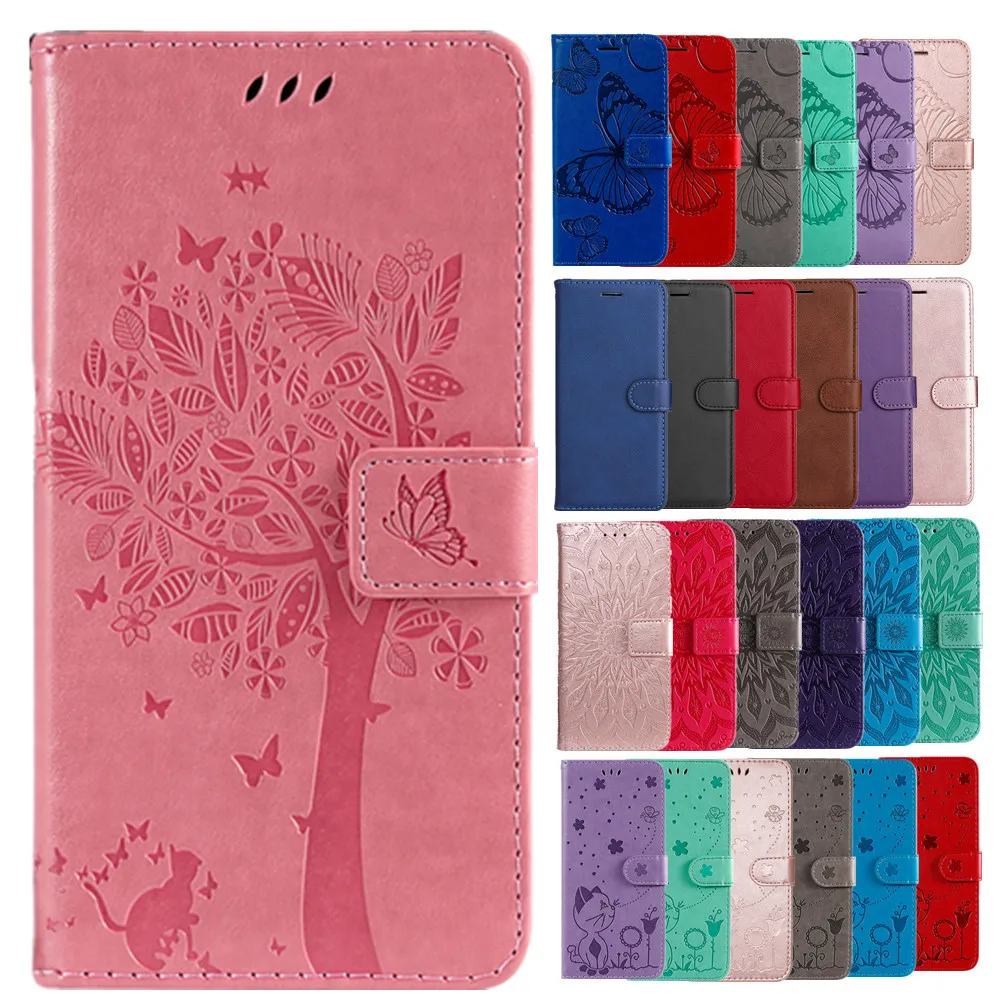

S21 FE Case Capa on for Samsung S21 Ultra Wallet Flip Shell Cover for Galaxy S21 Plus Emboss Leather Shockproof Stand Phone Bags