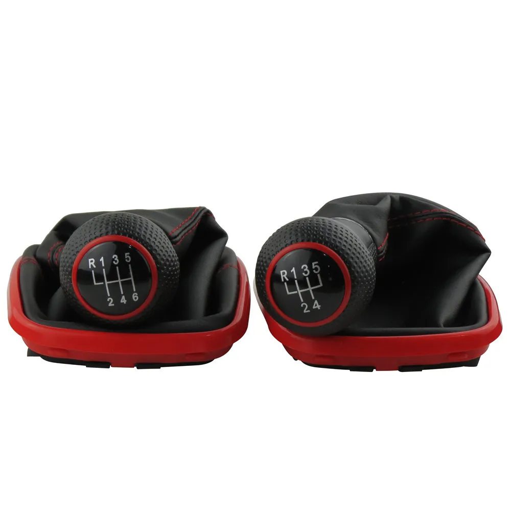 5/6 скоростей красная рама рукоятка для рычага переключения передач гетры Volkswagen VW