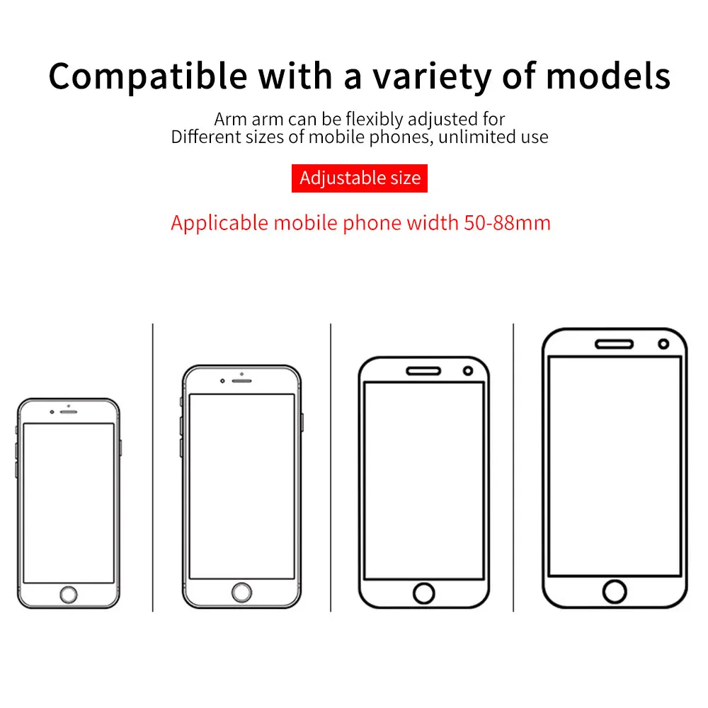 KISSCASE Автомобильный держатель для телефона из углеродного волокна