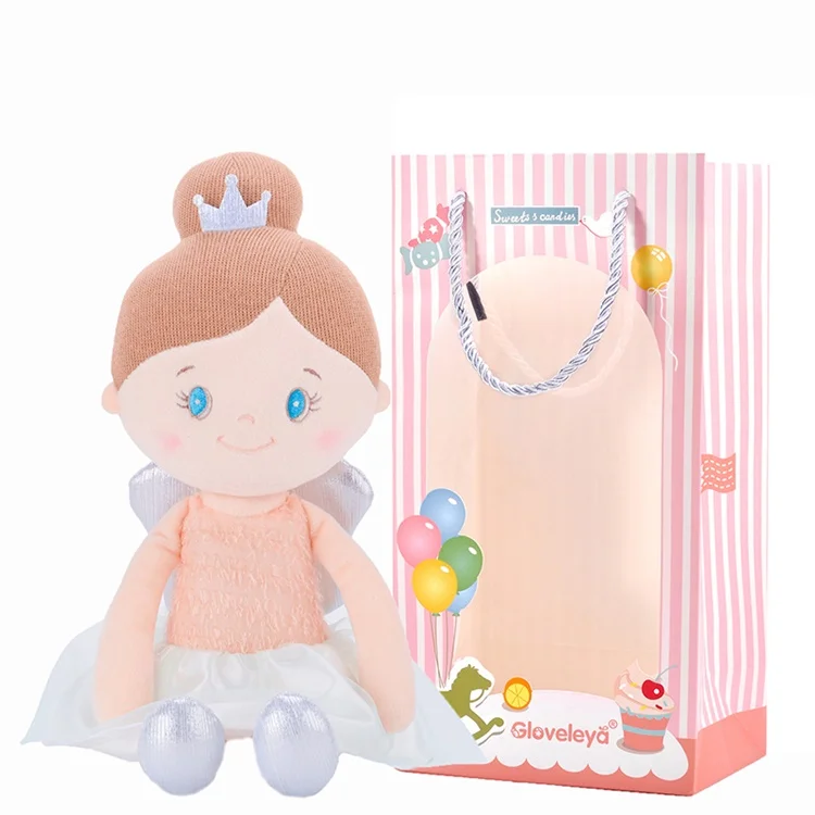 pink-box Gloveleya плюшевые куклы Ангел девочки Детские подарки тканевые куклы детские плюшевые игрушки Kawaii тряпичная кукла - Цвет: pink-box