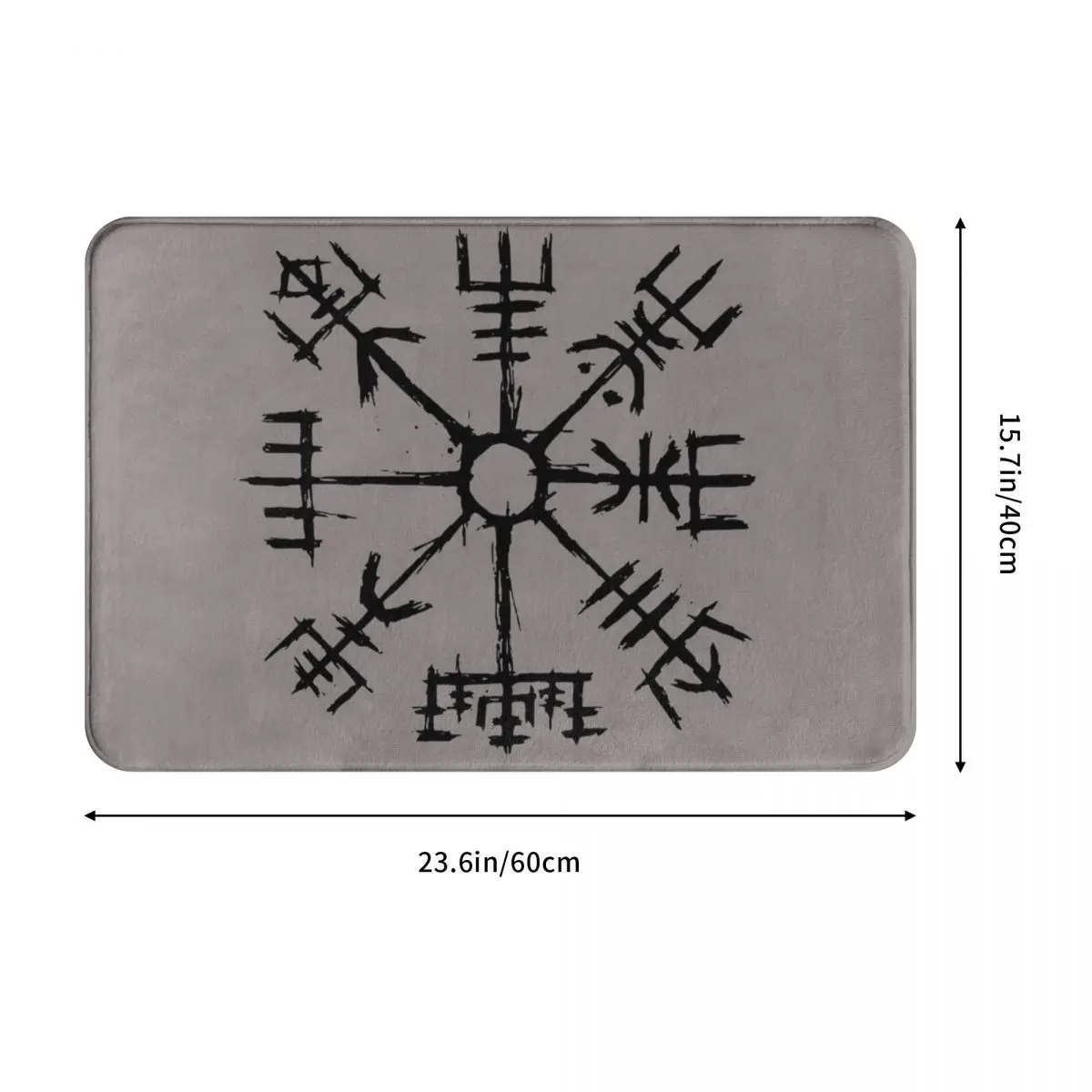 Коврик Vegvisir с компасом викингов скандинавские символы коврик нескользящий из