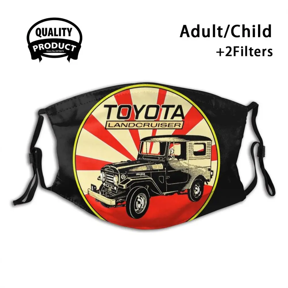 

Vintage Toyota Landcruiser Anti Dust With Filter For Kids Girl Boy Teens Masks Vintage Landcruiser 4X4 Off Road Japan Vintage