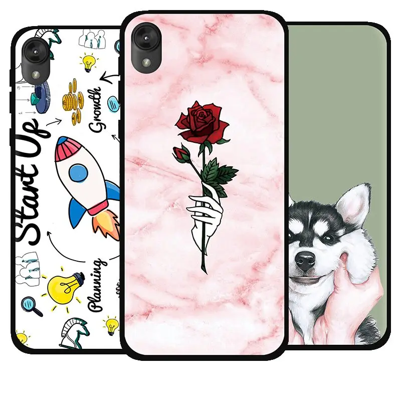 Anti-knock Back Phone Cover For MOTO E6 Colorful Painted TPU Design Silicone Fashionable bac |