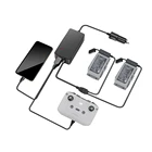 Многофункциональное автомобильное зарядное устройство 4 в 1 для аккумуляторов DJI Mavic Air 2, пультов дистанционного управления и смартфонов