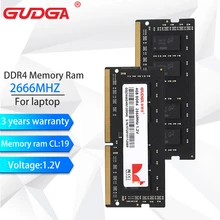 GUDGA Sodimm ram ddr4 8gb ram ddr4 laptop 4GB 8GB 2666mhz 1.2V ram DDR4 for Laptop Memoria RAM For dell 7577,ASUS Vivobook