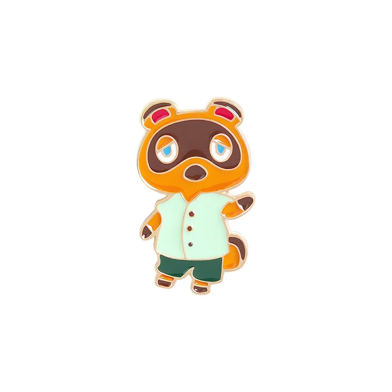 

Game Animal Theme Enamel Brooch Fossoil Stone Leaf Bag Design Lapel Pins Jewelry Anime Cosplay Collection Gifts Accessory