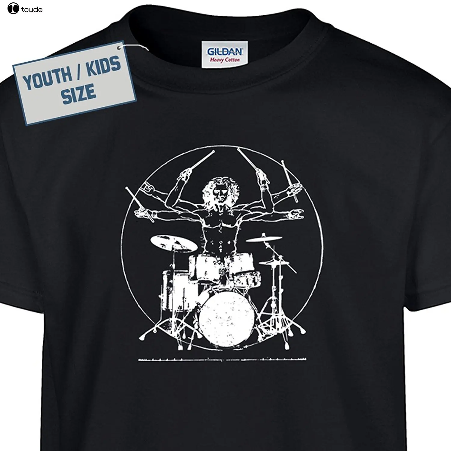 2019 новый бренд дешевая распродажа 100% хлопок Молодежная Футболка с барабанами да