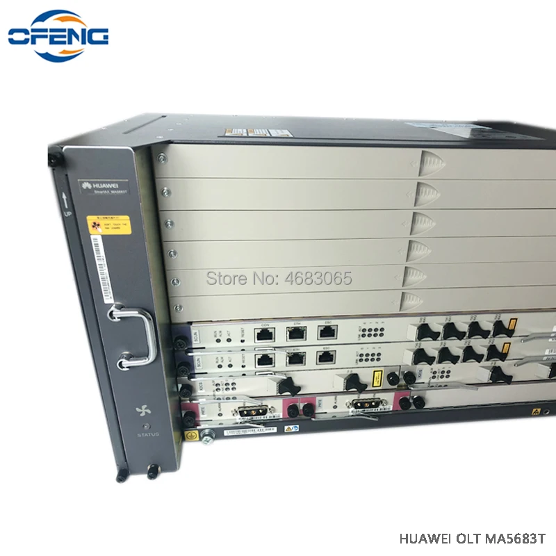Huawei MA5683T 1G OLT Fttb/Fttc/Ftth GPON EPON + 2xSCUN 2xPRTE 2xGICF 1xGPBD/GPFD 8 PON 16 класс B C +|Оптоволоконное