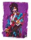 Принц революция фиолетовый дождь гитара Рок музыка шелк Плакат Наклейка на стену украшение подарок