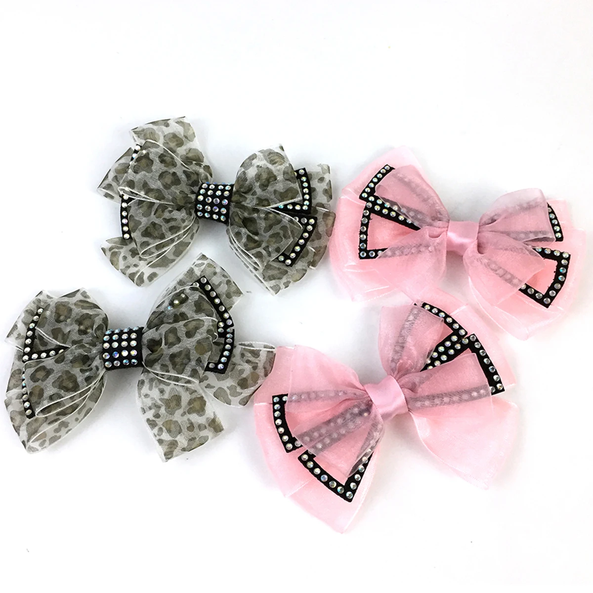 1 пара Обувь с леопардовым принтом и бантом Очаровательная обувь Украшение для