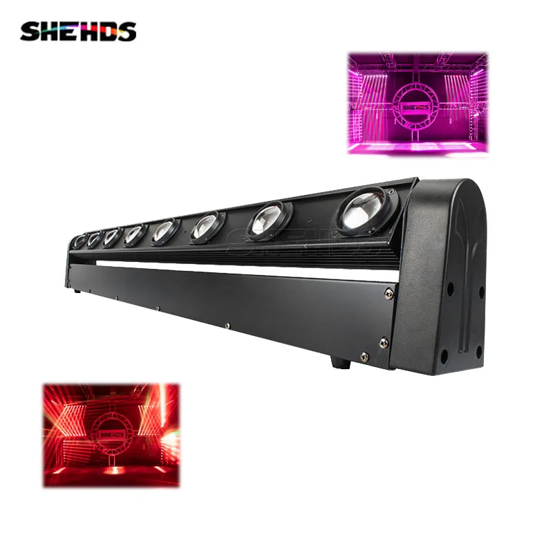 

SHEHDS 4pcs LED Beam 8x12W RGBW Lighting Stage Lighting High Power With Professional For Party KTV Disco DJ