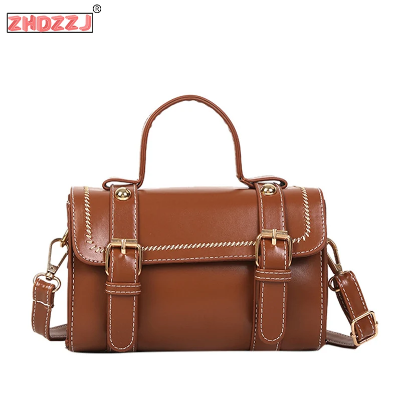 2019 модная Женская Ретро толстая линия ремень сплошной цвет дикая сумка через