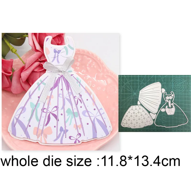

Craft metal cutting dies cut die mold Wedding Party Dress Decoration Scrapbook paper craft knife mould blade punch stencils dies