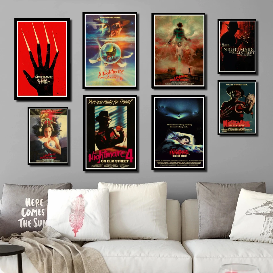 Идеальный JL Винтаж постер фильма ужасов &quotКошмар на улице Вязов&quot алмазов