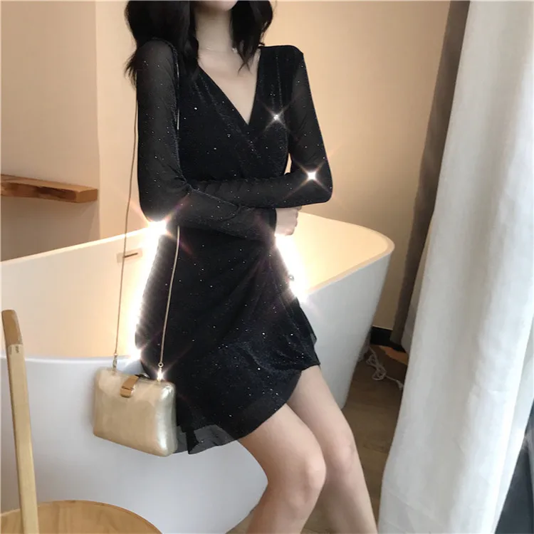 Женское модное повседневное сексуальное платье хит продаж весна лето осень