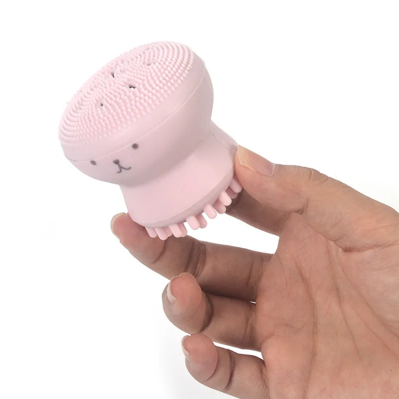 1 шт. мультяшная форма Медузы для очищения лица силиконовая щетка чистки глубокое
