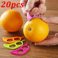 20pcs plastic orange peeler random color lemon grapefruit fruit slicer easy useful peeler stripper remover knife kitchen gadgets