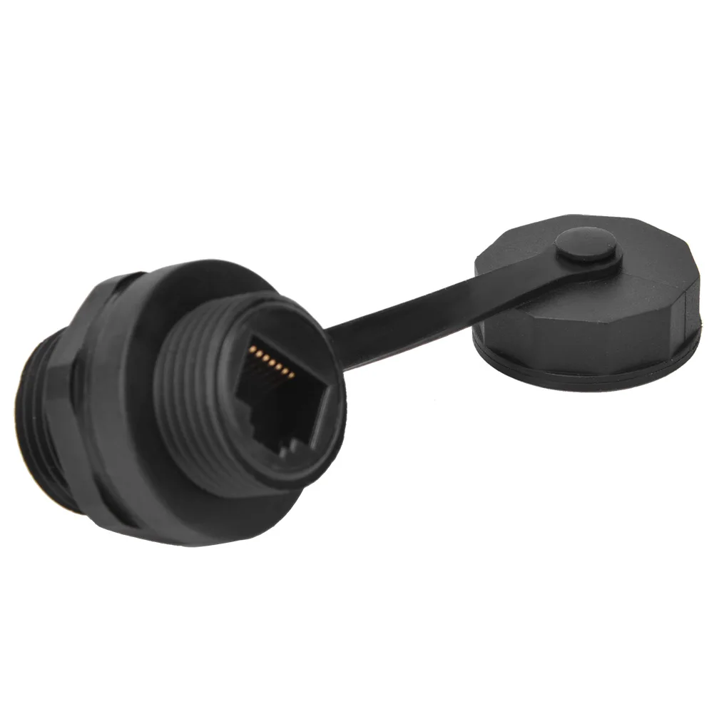 IP67 Водонепроницаемый гнездовой разъем RJ45 CAT5/6 соединитель сетевого
