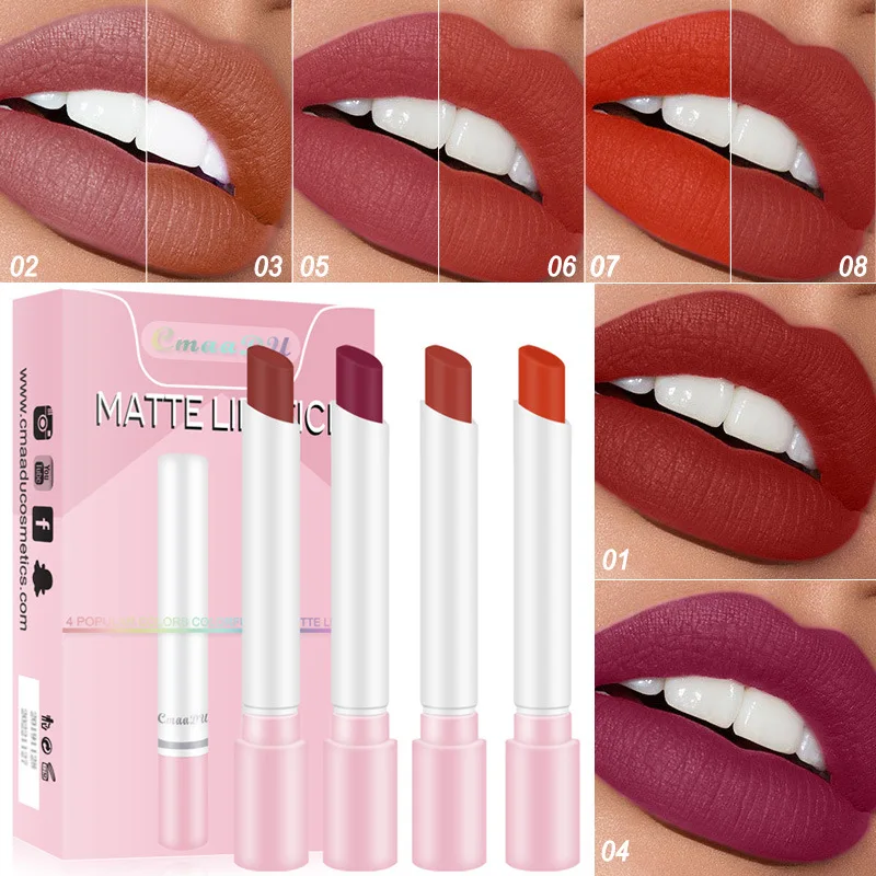 Красная бархатная матовая помада сигаретная ручка для губ водостойкая стойкая