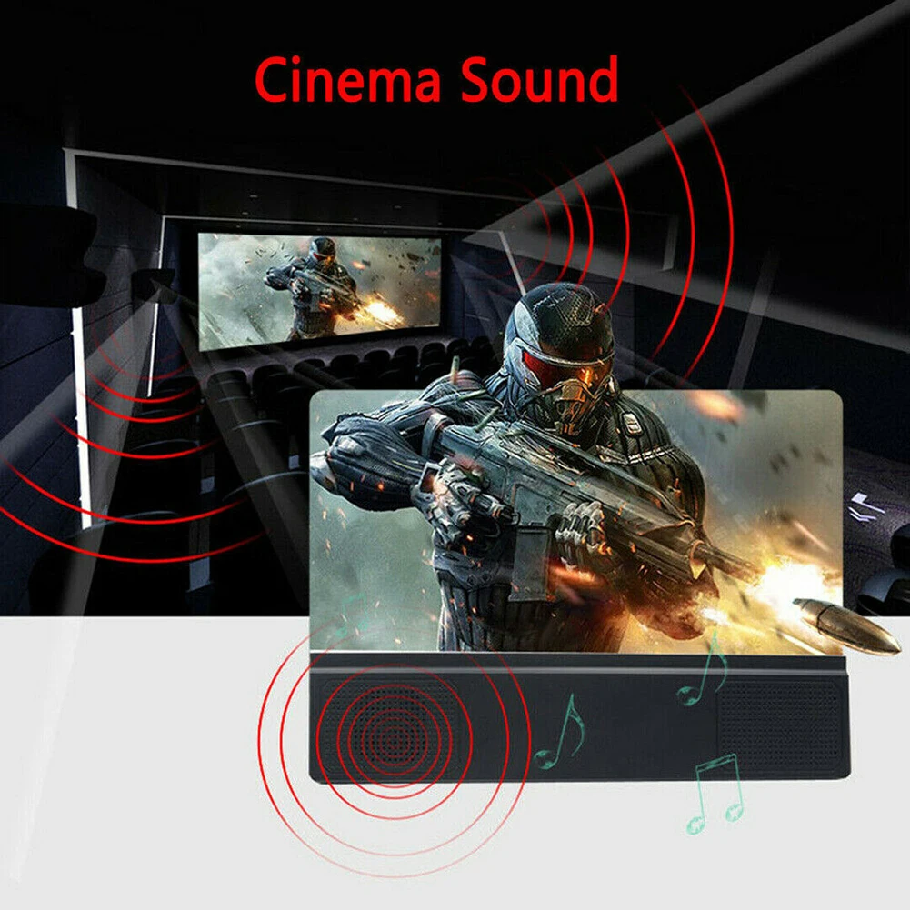 Мобильный увеличитель для экрана телефона с Bluetooth-динамиком 3d-подставка