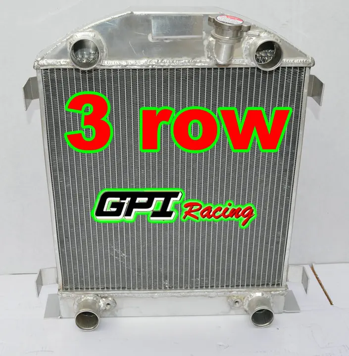 3 ряда алюминиевый радиатор + вентилятор для FORD Модель W/ножницы цепей двигателя