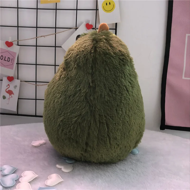 Kawaii авокадо плюшевая подушка фруктовая кукла креативная улыбка плюшевая игрушка в форме растения авокадо Подушка-подарок на день рождения для детей