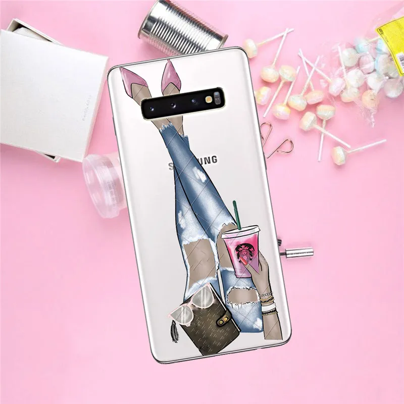 1717 Для девушек, для женщин, для Samsung Galaxy S6 S7 край S8 S9 S10 Plus Note 8, 9, 10, M10 M20 M30 Plus pro чехол для телефона чехол Чехол-футляр - Цвет: 1717