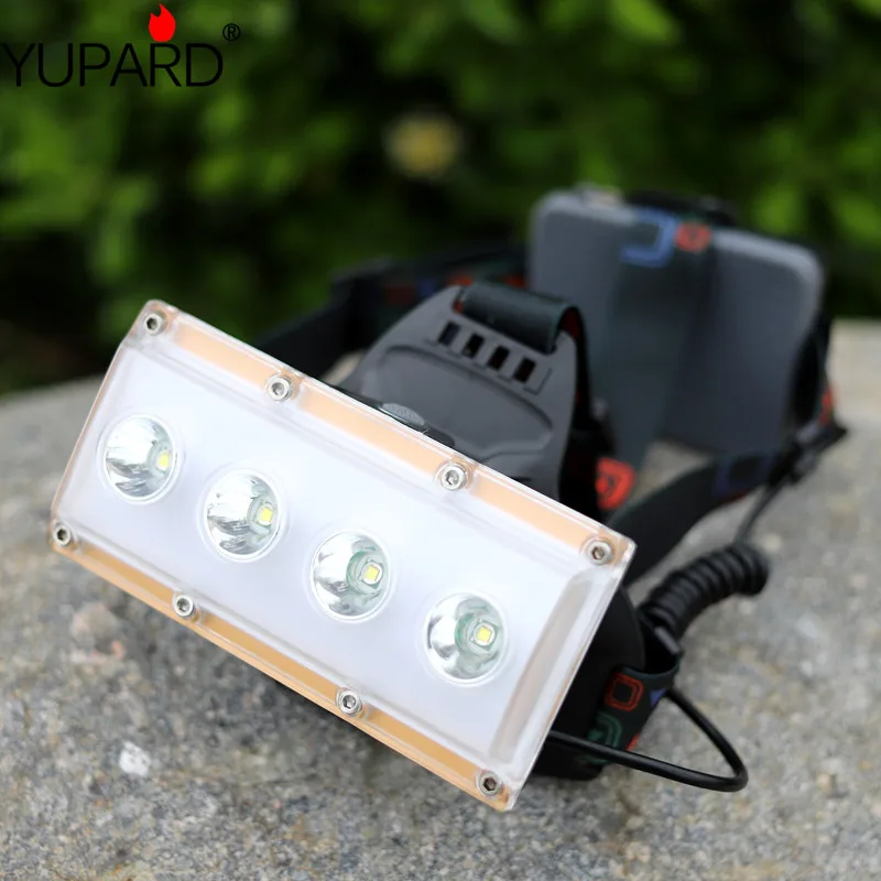 

USB Rechargeable Portable Headlamp XML-T6 4 LED High Power Headlight Waterproof Head Torch Outodoor Fishing Camping Lighting
