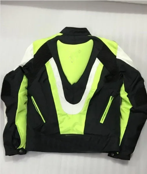 

Green Motorcycle Waterproof Oxford Cloth 600D PU Racing Jacket with Hump DA010