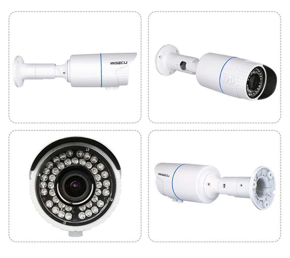 MISECU Full HD 4.0MP 2.0MP 1080P 2,8-12 мм камера с ручным увеличением IP мощность по Ethernet Открытый ночного видения ONVIF ИК Водонепроницаемый P2P