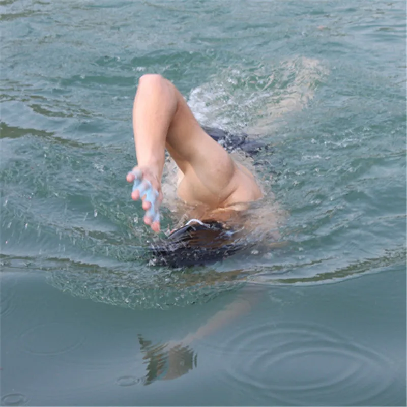 2 предмета силиконовой Плавание Шестерни плавники ручной веб-ласты