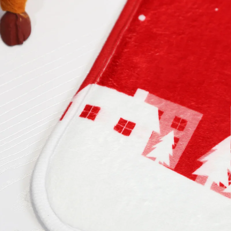 Рождественское украшение для дома Рождественский дверной коврик фланелевый с