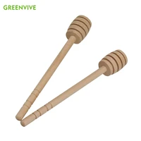 5pcs wood honey spoon stir bar wooden honey stick for honey jar supplies long handle mixing stick wood honey splash bar