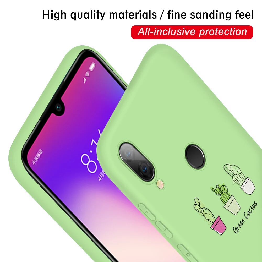 Ультратонкий силиконовый чехол карамельных цветов для Xiaomi Redmi 7 7a 6a Note 6 K20 Pro