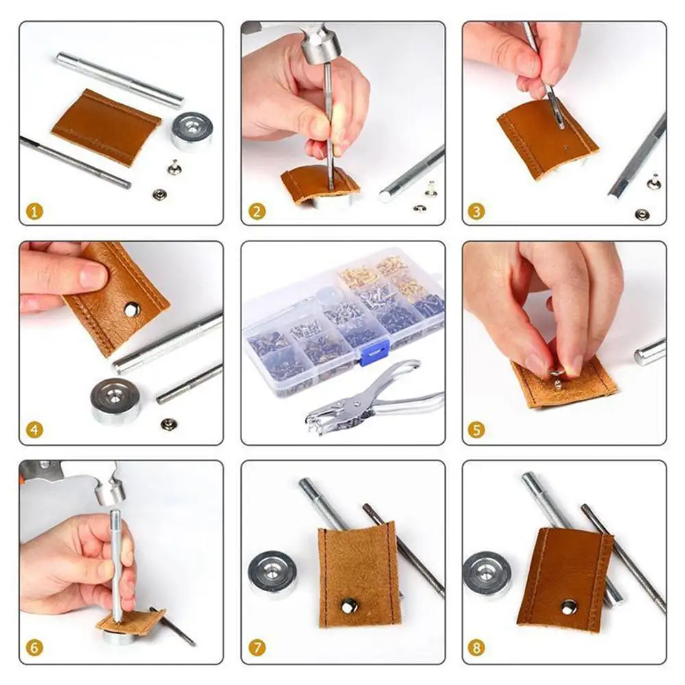 Новинка 360 заклепки для кожи с одной крышкой трубчатые металлические шпильки