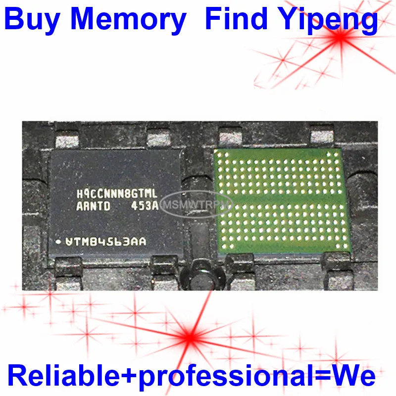 

Флэш-чип H9CCNNN8GTML 178FBGA LPDDR3 1600 Мбит/с 1 ГБ для мобильных телефонов планшетов ноутбуков DDR LPDDR
