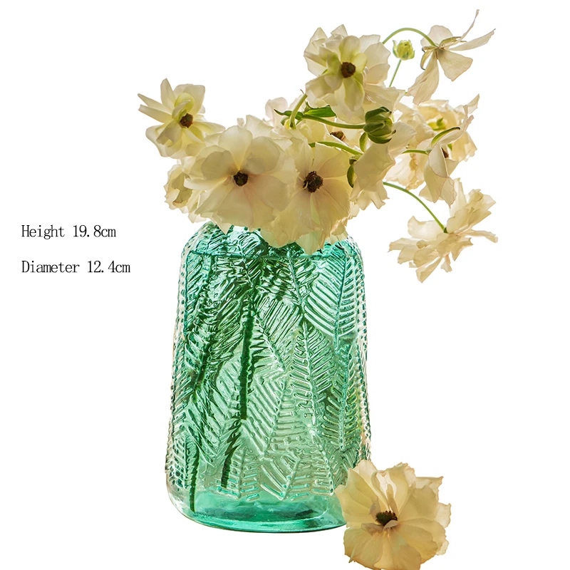 

Vase Nordic Home Decor Simple Pattern Living Room Decoration Glass Modern Jarron