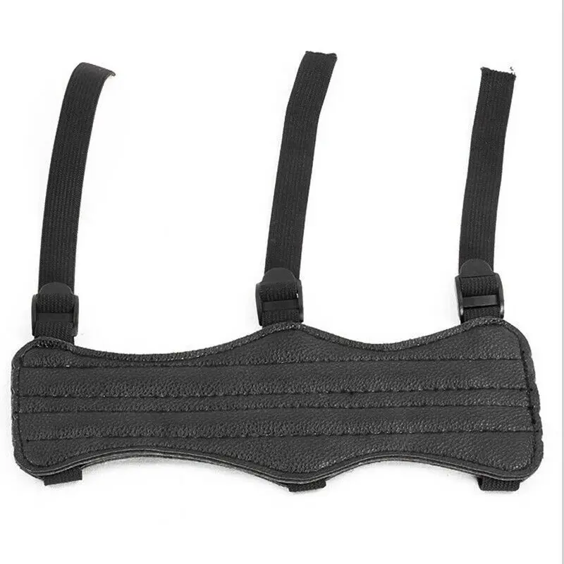 

Outdoor Shooting Archery Hand Guard Protection Pad Gloves Tongue Bow And Arrow Imitation Leather Accessories Hunting Shooting
