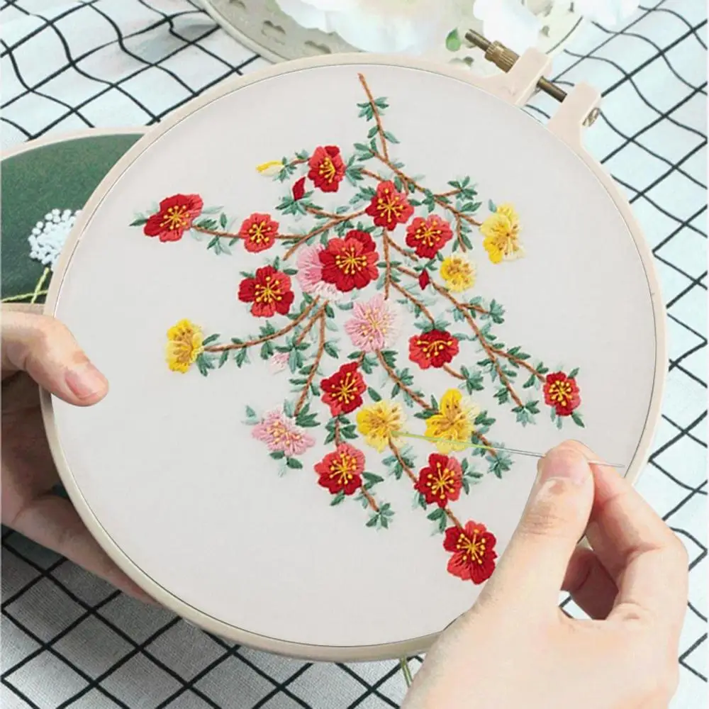 Набор для вышивки цветов начинающих набор рукоделия вышивка крестиком ручная