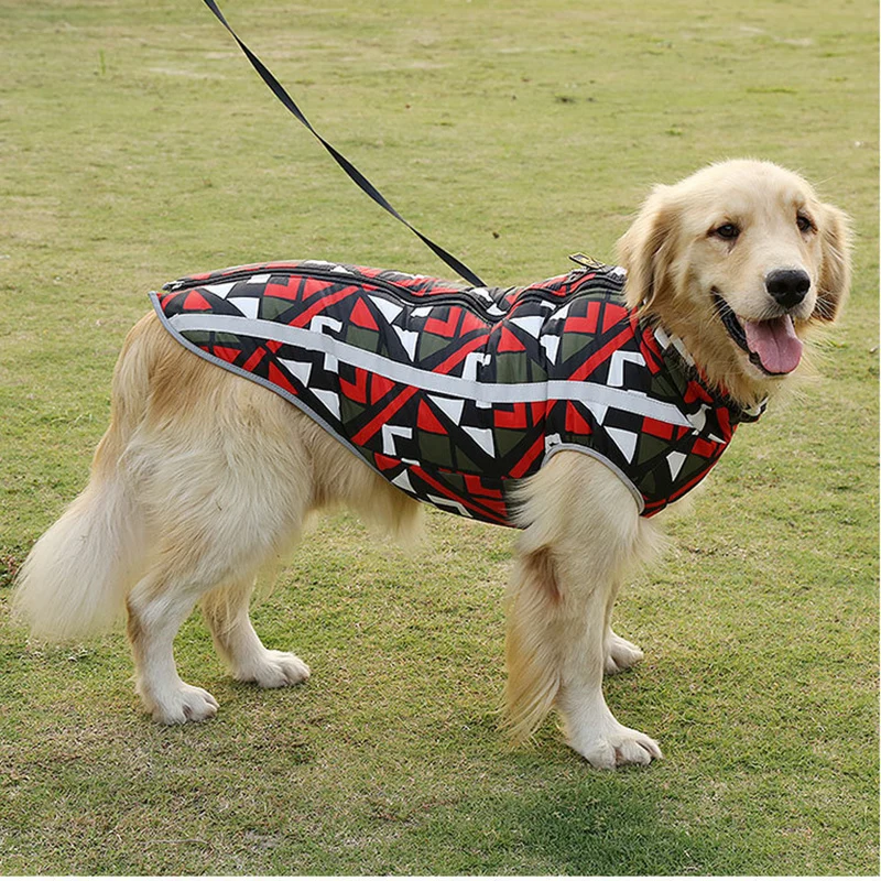 Зимняя женская двухсторонняя куртка для собак 3-слойная толстая одежда домашних