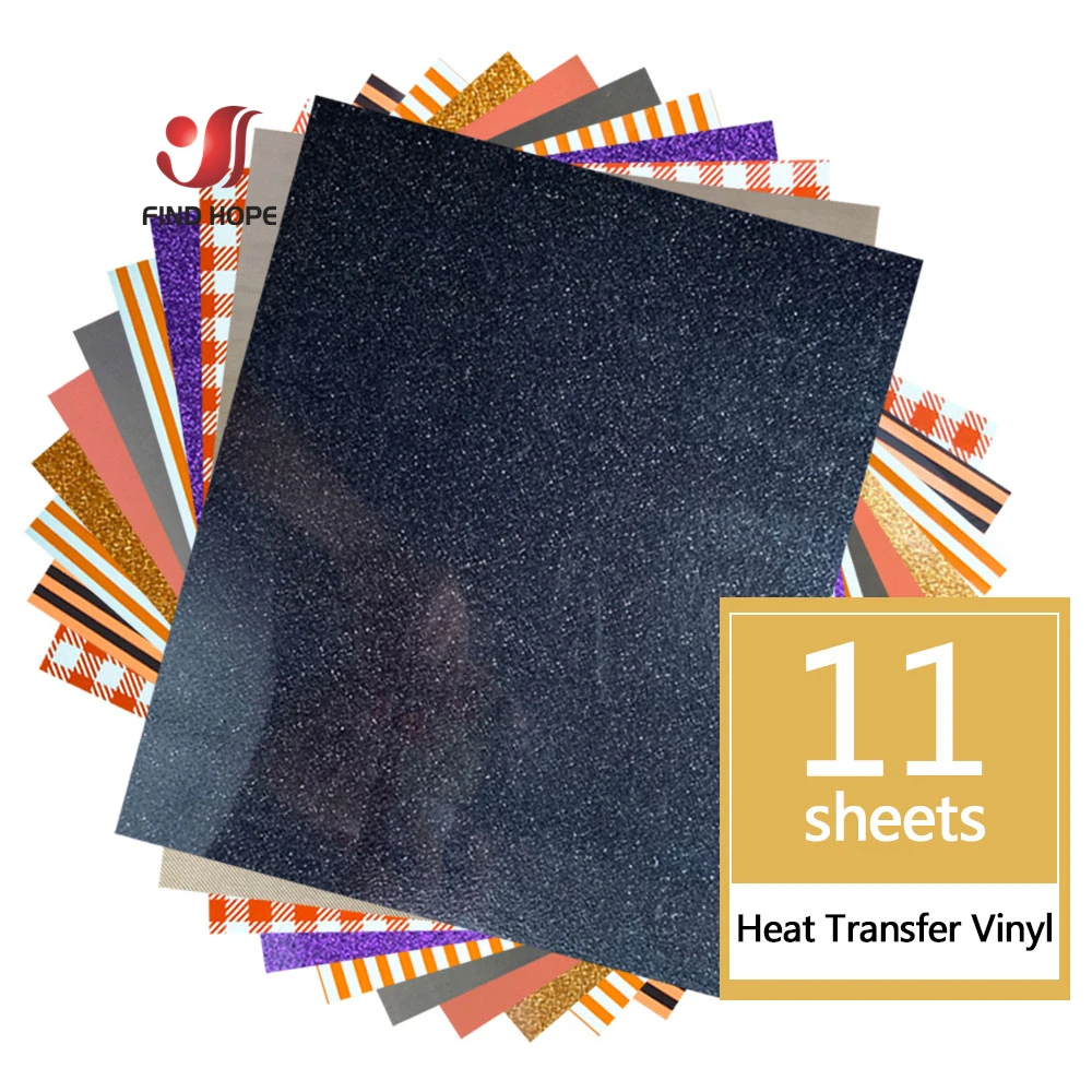 

Виниловый теплопередающий пакет 11 шт. 12x10 дюймов, винил с оранжевой полосой HTV для футболок, винил с утюгом для одежды, «сделай сам» с коричне...