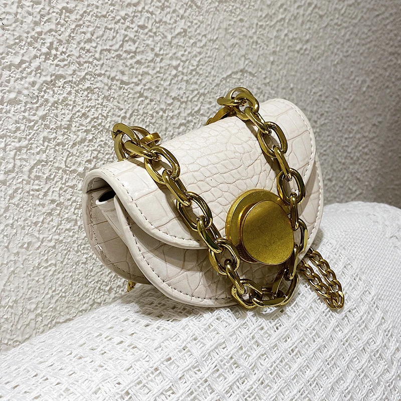 

Миниатюрная сумка через плечо с крокодиловым узором, новинка 2021, Повседневная модная однотонная маленькая квадратная сумка высокого качес...