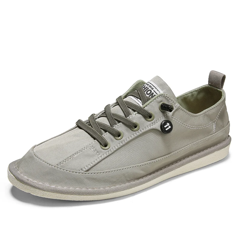 

Breathable Oxford Fabric Canvas Shoes For Men Flat Sole Walking Shoes Men Antiskid Men's Shoes Outdoors Men's Casual Shoes