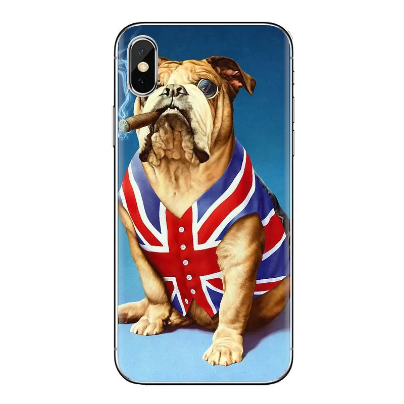 For Samsung Galaxy A3 A5 A7 A9 A8 Star A6 Plus 2018 2015 2016 2017 Soft Transparent Cases Covers Polynesian english bulldog dog |