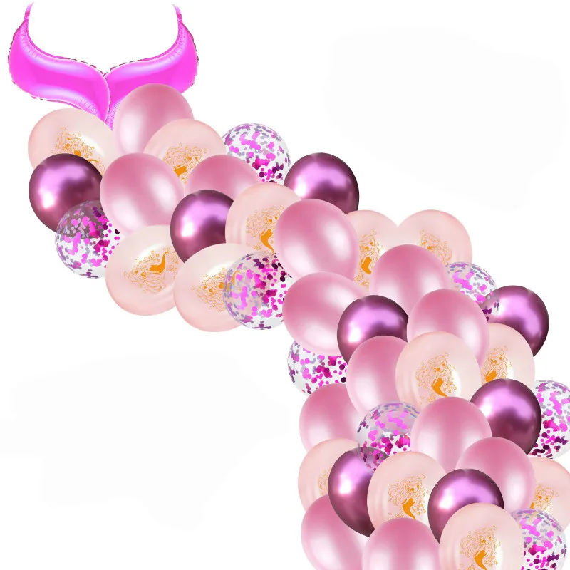 Набор воздушных шаров русалка 56 шт./лот | Дом и сад