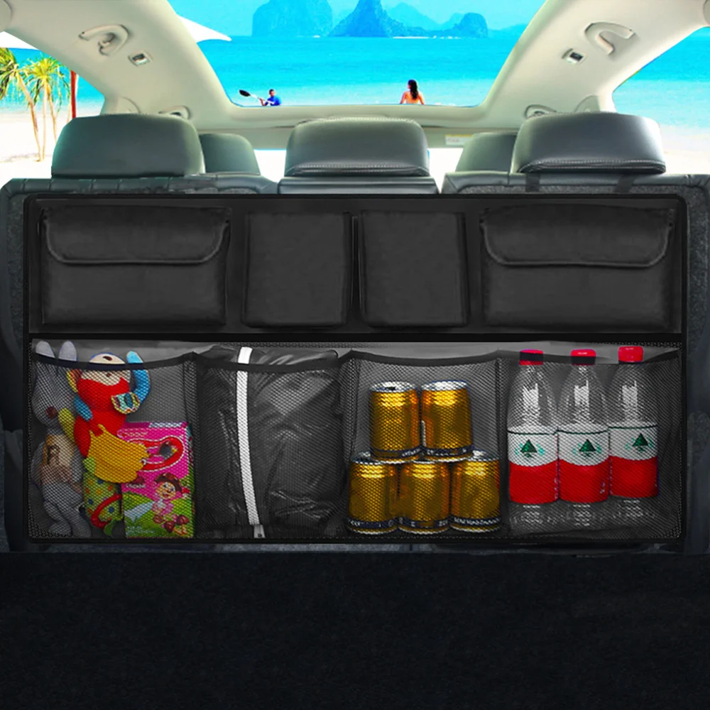 

Backseat Organizer Car Auto Trunk Hanging Organizer Cargo Storage Bag (Black)