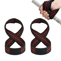 figure 8 weight lifting straps deadlift wrist strap for pull ups horizontal bar powerlifting gym fitness bodybuilding protection