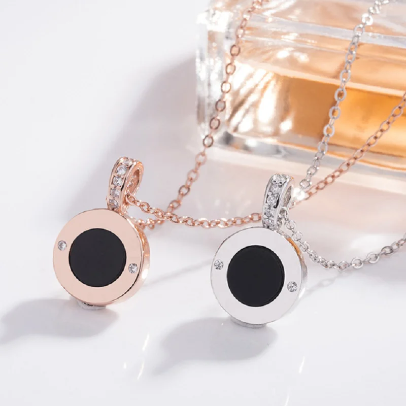 

2021 trendy luxury brand original necklace letter wedding necklace couple necklace and pendants for women sets