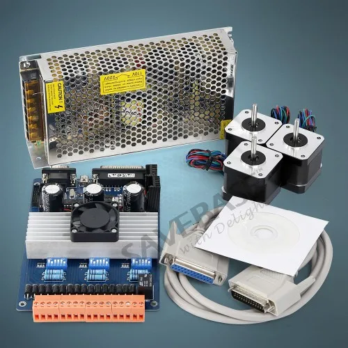 3 Axis TB6600 Controller HB Nema17 56oz-in Motor 12V Power Supply For CNC Kit | Обустройство дома