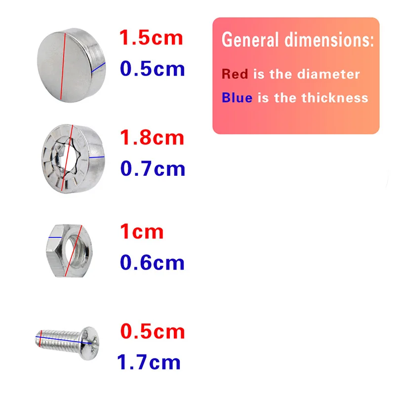 Набор хромированных автомобильных модифицированных противоугонных винтов